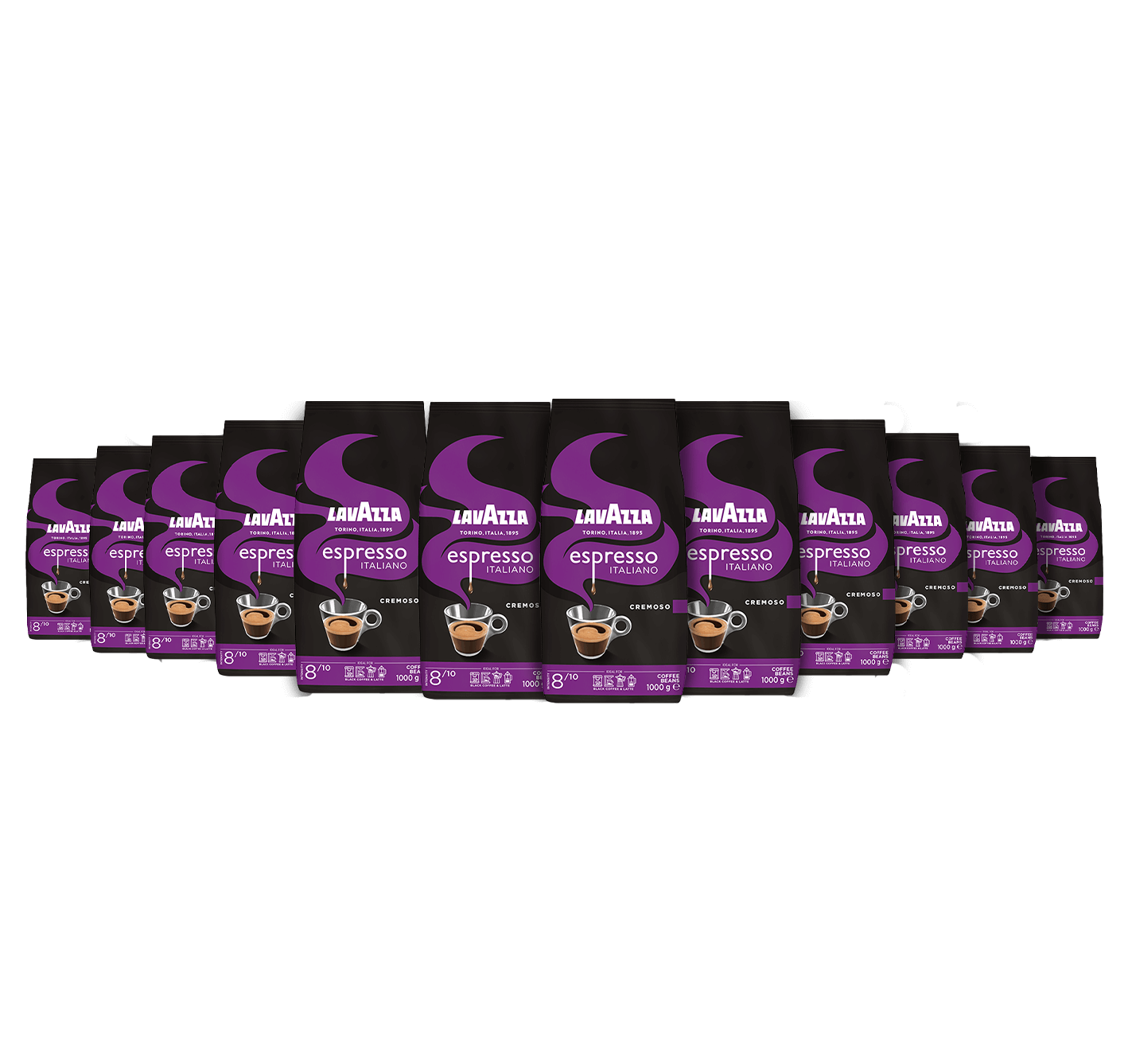 12x Espresso Italiano Cremoso Bohnen