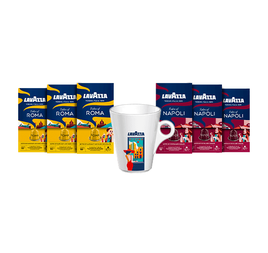 Probierpaket Tales of Italy: 6x10 Kapseln + Tasse