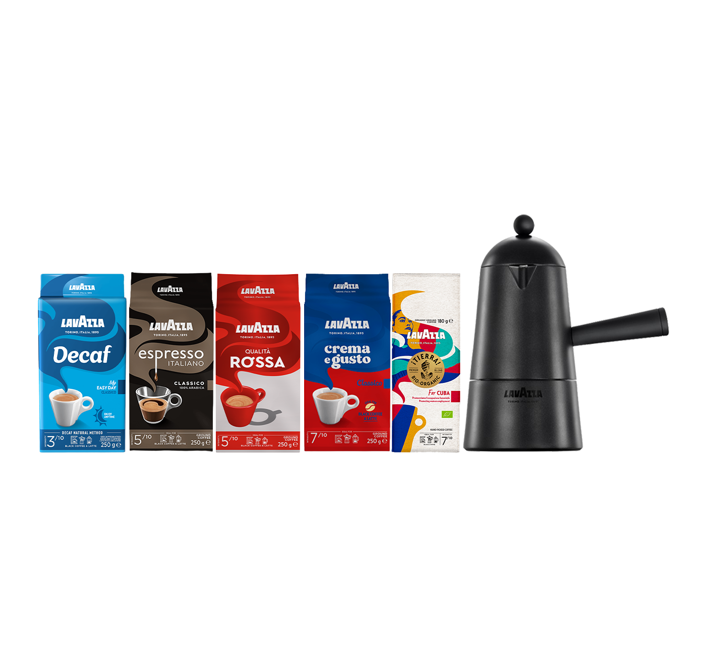 Probierpaket: 5x gemahlener Kaffee + Carmencita