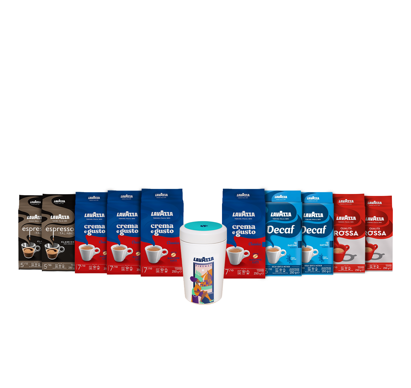 Topseller-Kombi-Paket: 10x gemahlener Kaffee + Tales of Italy Kaffeedose