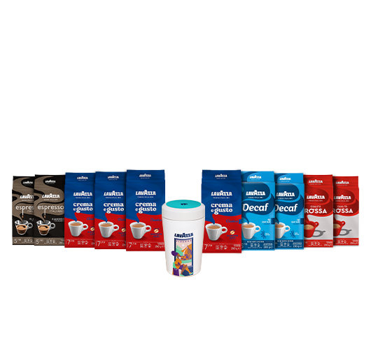 Topseller-Kombi-Paket: 10x gemahlener Kaffee + Tales of Italy Kaffeedose