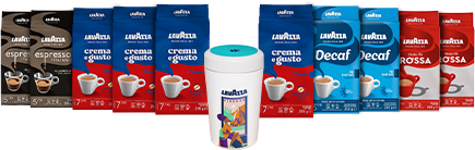Topseller-Kombi-Paket: 10x gemahlener Kaffee + Tales of Italy Kaffeedose