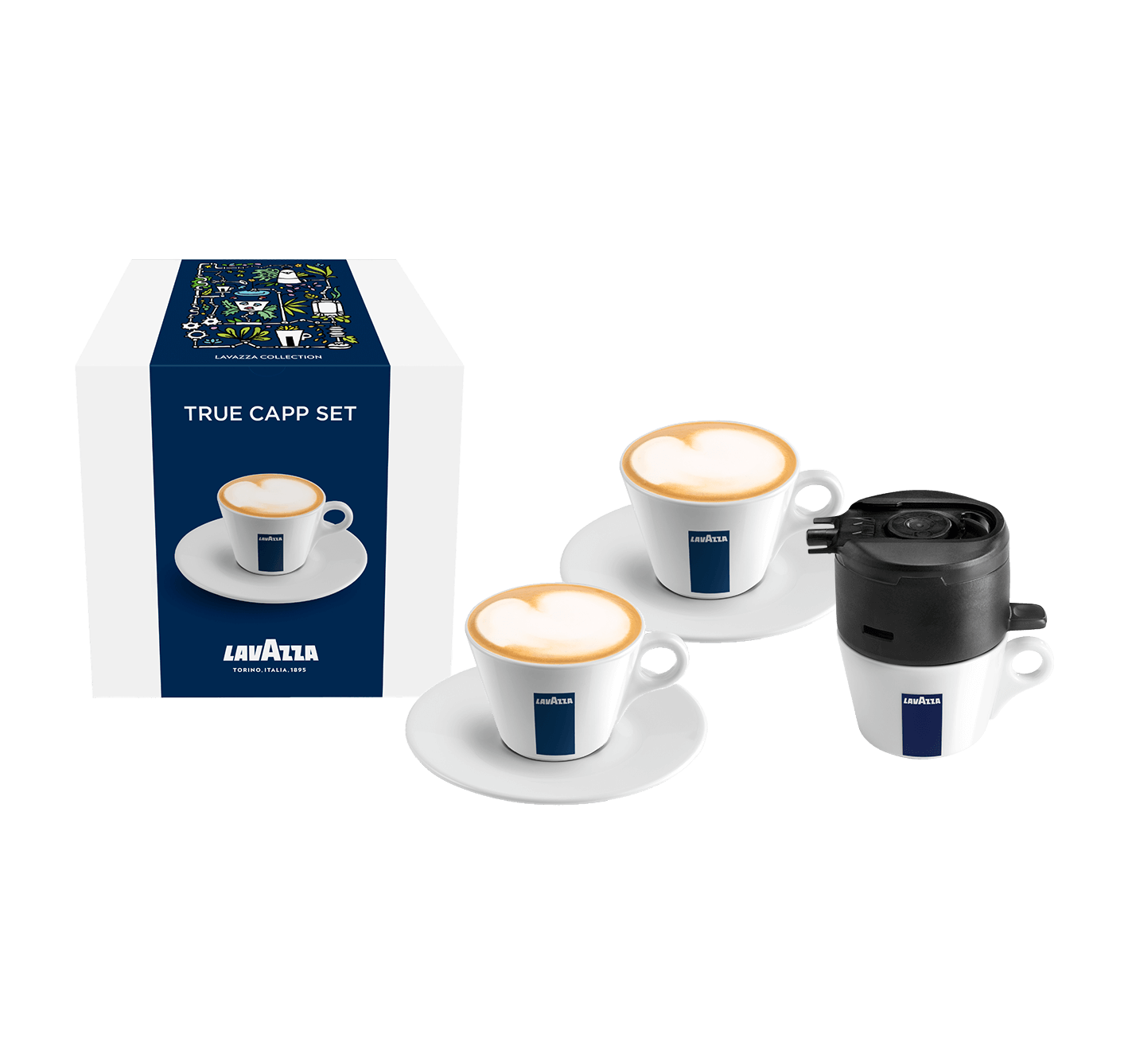 True Capp Tassen-Set + Adapter