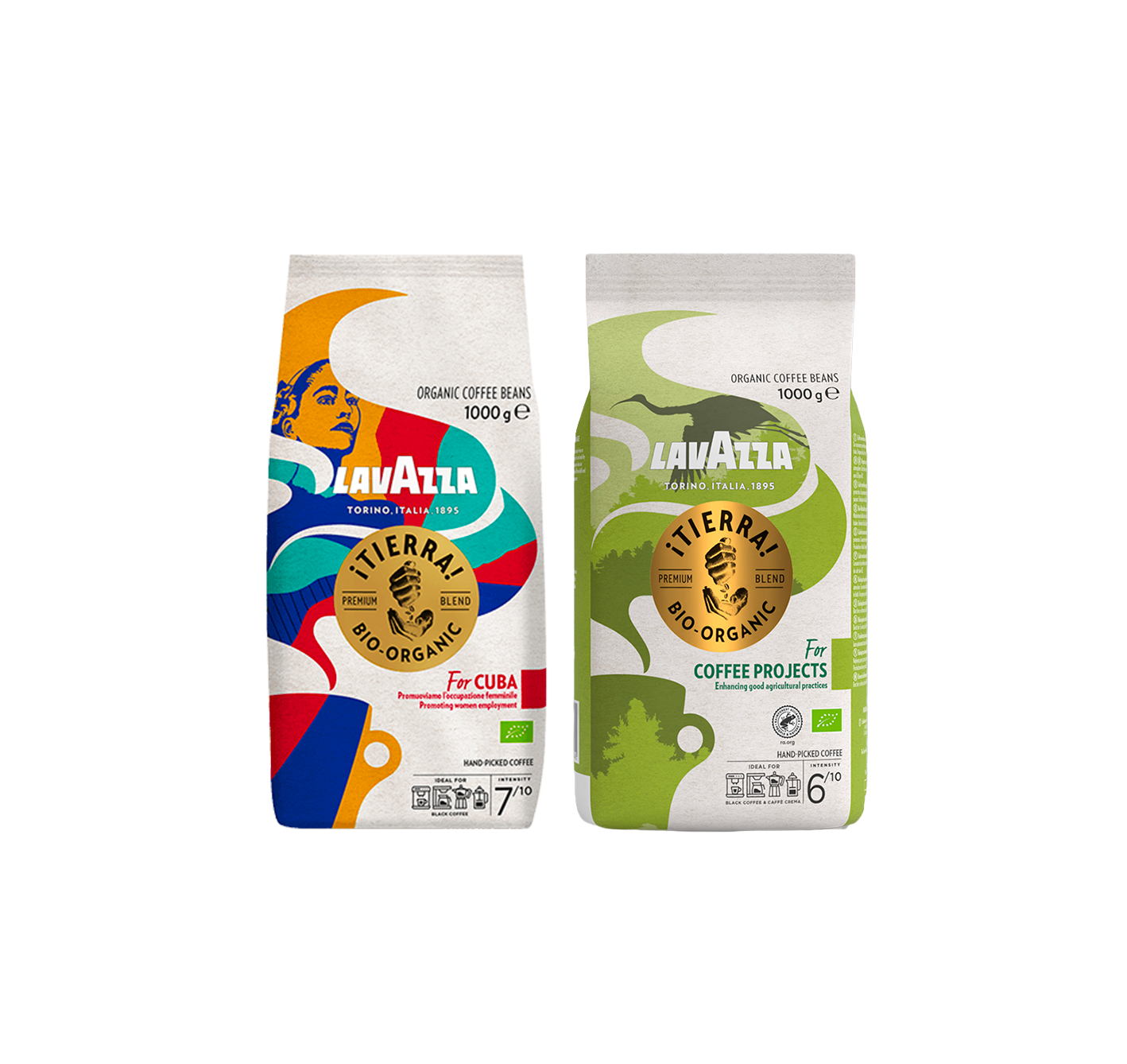 Probierpaket Lavazza ¡Tierra! Bohnen