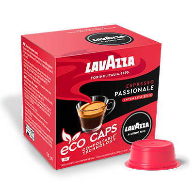 A Modo Mio Eco Caps Kompostierbare Kaffeekapseln Lavazza